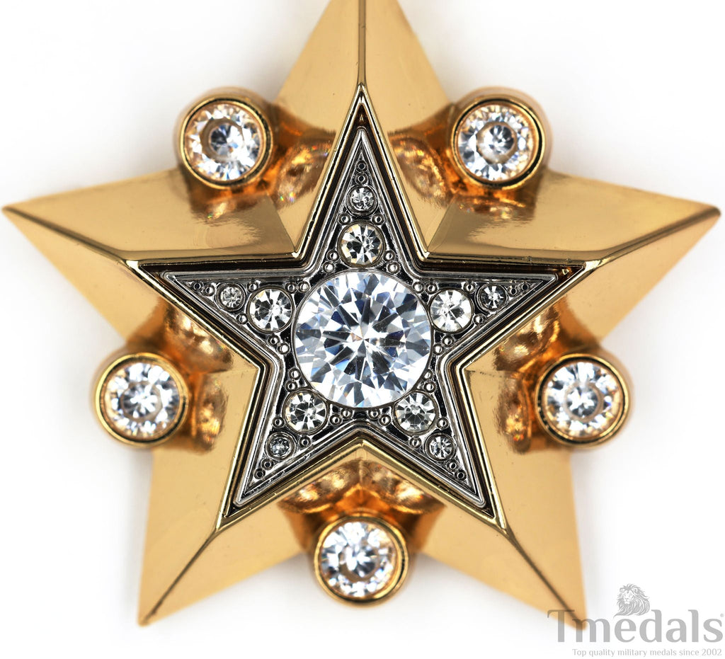 Soviet CCCP Large Marshal's Star – Gold-Plated with Cubic Zirconia detail view 8