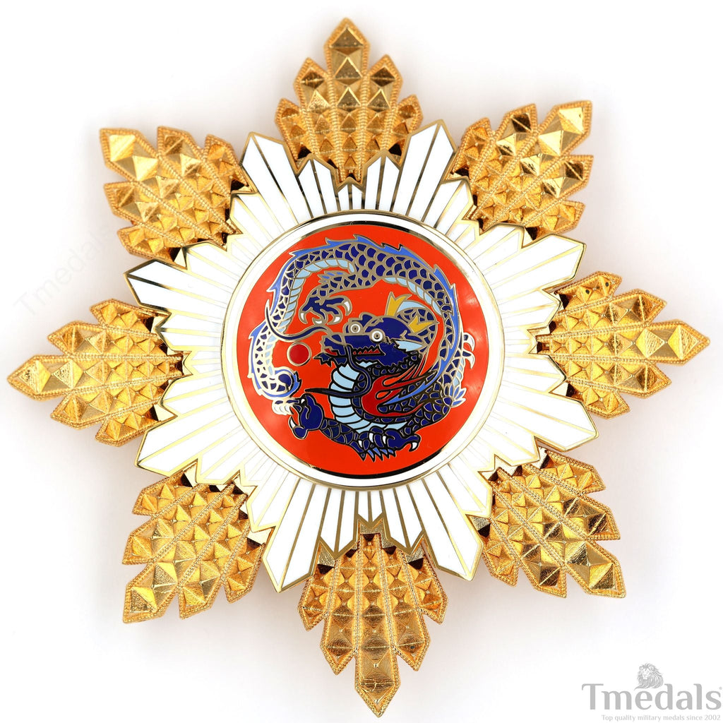 Republic of China Qing Dynasty Order of the blue dragon 青龍勛章 Brest Star replica