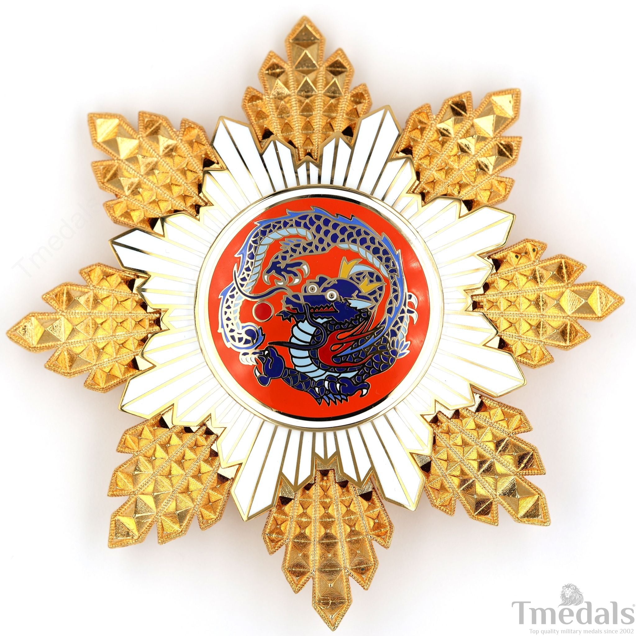 Republic of China Qing Dynasty Order of the blue dragon 青龍勛章 Brest Star replica