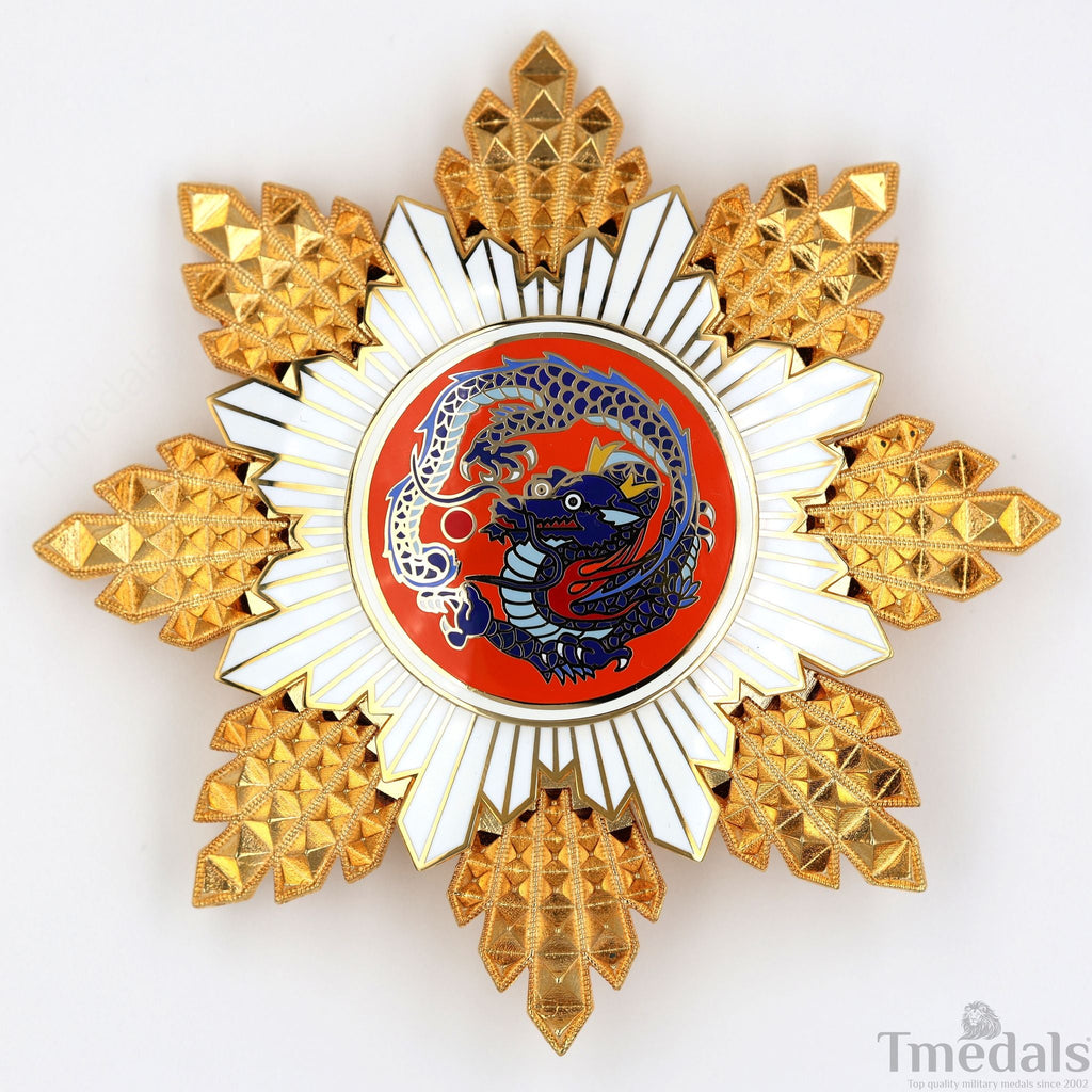 Republic of China Qing Dynasty Order of the blue dragon 青龍勛章 Brest Star detail view 3