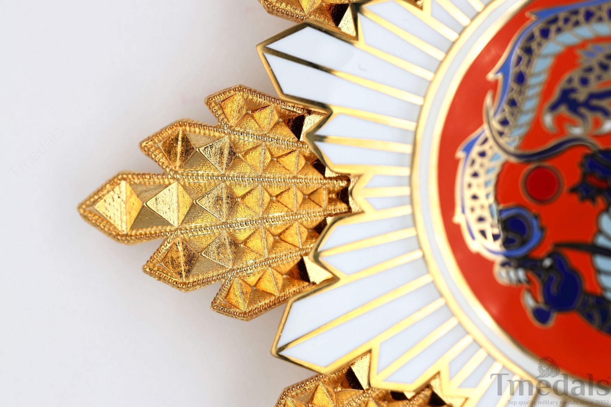 Republic of China Qing Dynasty Order of the blue dragon 青龍勛章 Brest Star detail view 10