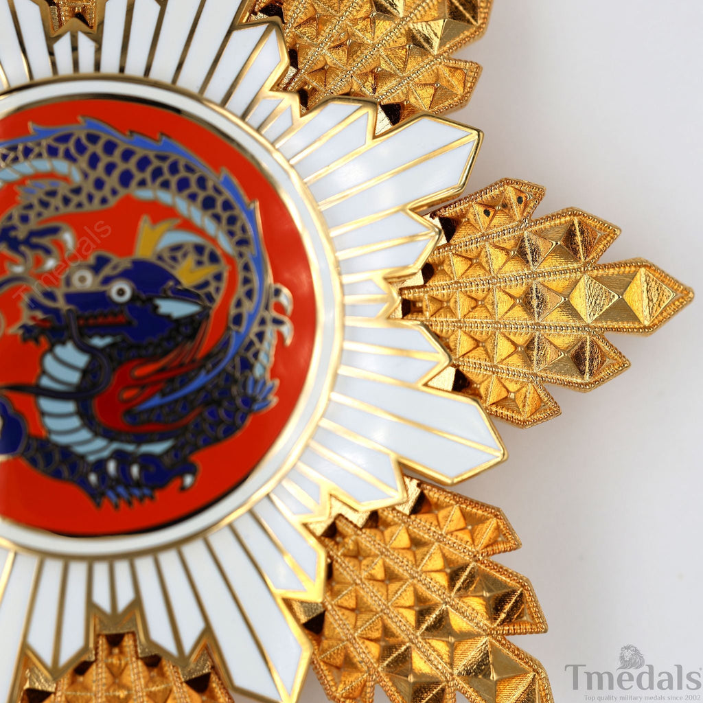 Republic of China Qing Dynasty Order of the blue dragon 青龍勛章 Brest Star detail view 14