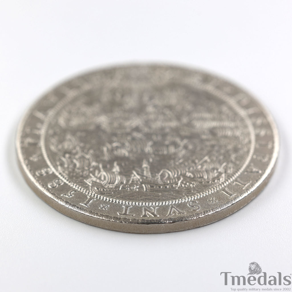 UK Elizabeth I Defeat of the Spanish Armada Medal 1588-Pure 925 Sterling Silver detail view 15