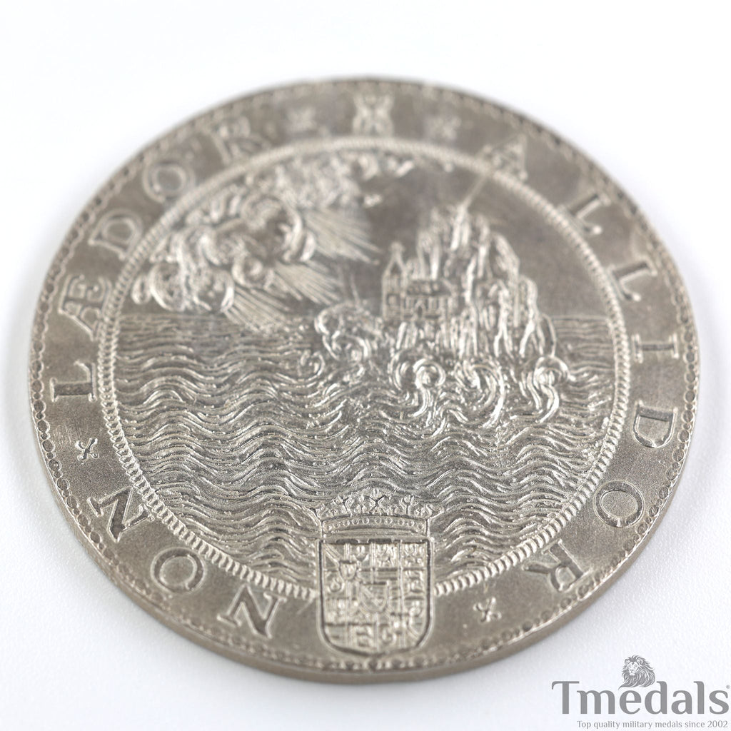 UK Elizabeth I Defeat of the Spanish Armada Medal 1588-Pure 925 Sterling Silver detail view 16