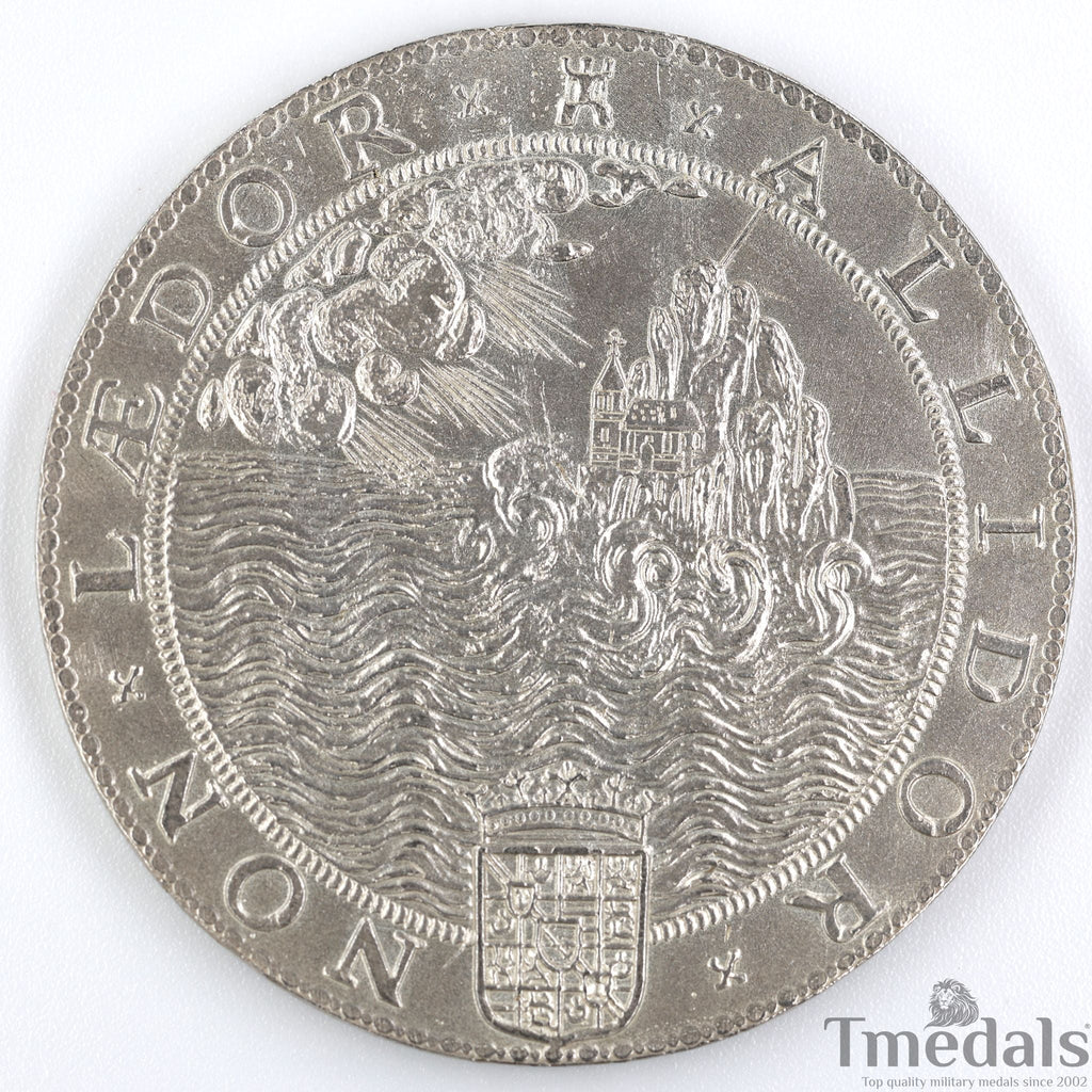 UK Elizabeth I Defeat of the Spanish Armada Medal 1588-Pure 925 Sterling Silver detail view 17