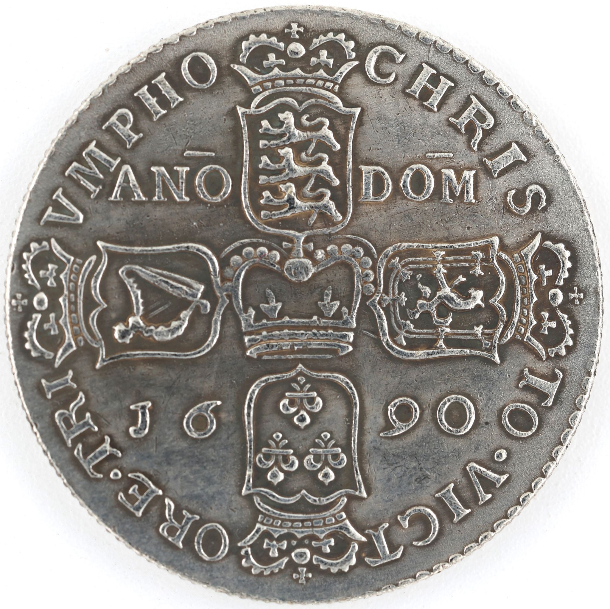 1689 James II Gun Money Medal – Irish Jacobite Historical Token detail view 2