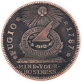 U.S. 1787 Fugio Cent Medal Token – “Mind Your Business” Early U.S. History, C1 replica