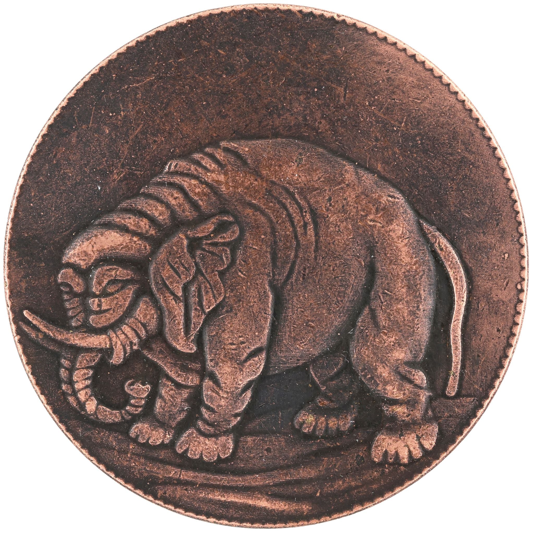 London Elephant Token Medal “God Preserve London” U.S. reproduction