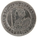 1601 Queen Elizabeth I Sixpence Medal Tudor England Brass Silver Plated replica
