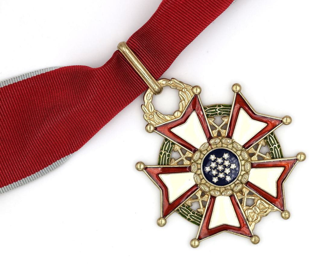 U.S. Legion of Merit Commander Class Neck Ribbon Medal – Full-Size detail view 3