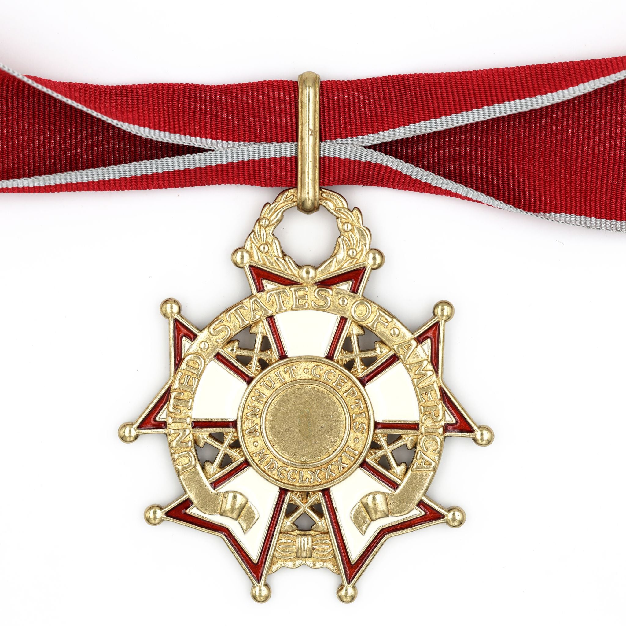 U.S. Legion of Merit Commander Class Neck Ribbon Medal – Full-Size detail view 2