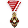 Austrian Franz Joseph Order Cross Medal – Brass with Ribbon reproduction