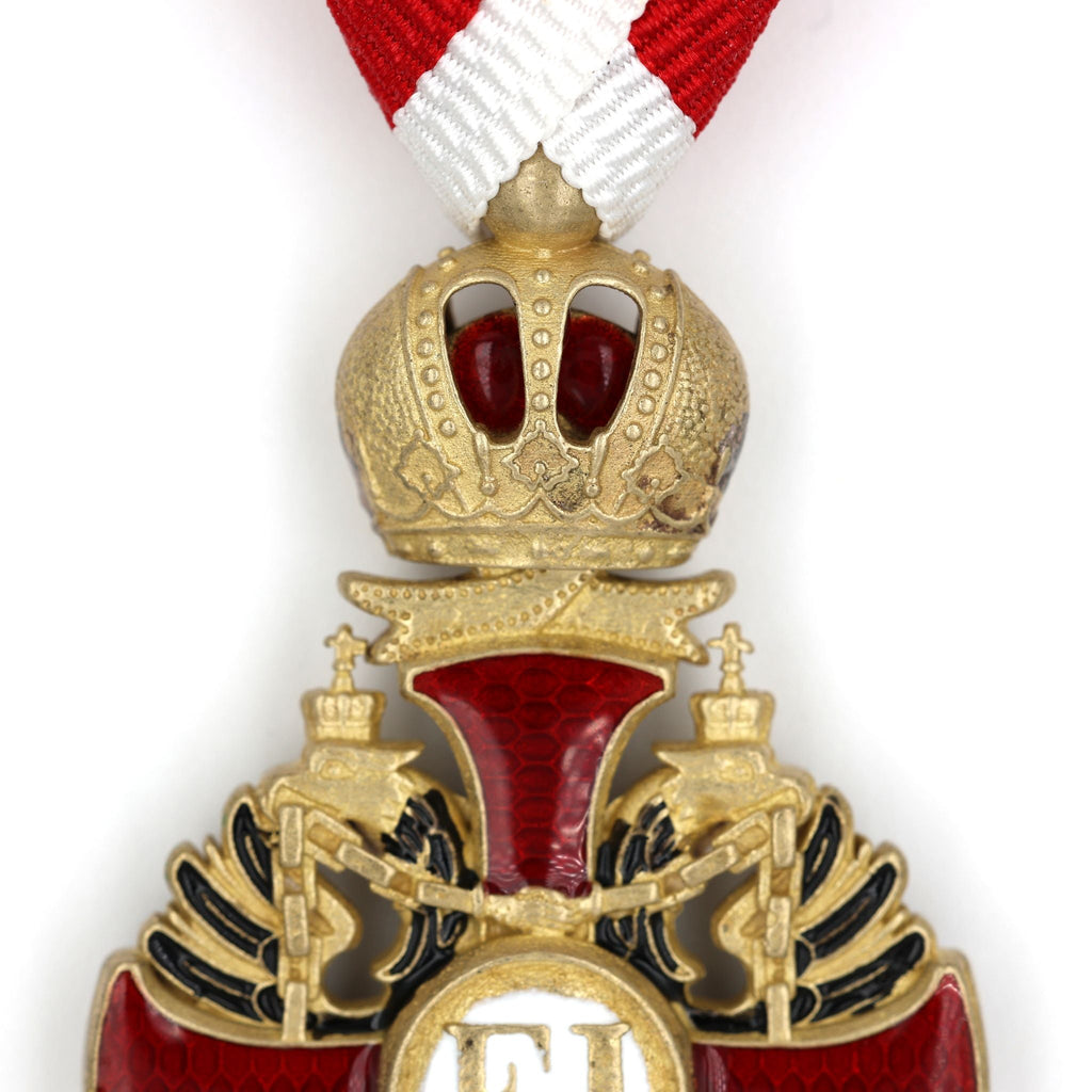 Austrian Franz Joseph Order Cross Medal – Brass with Ribbon detail view 6