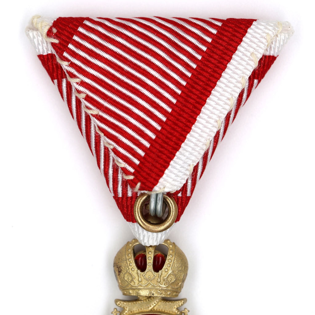 Austrian Franz Joseph Order Cross Medal – Brass with Ribbon detail view 10