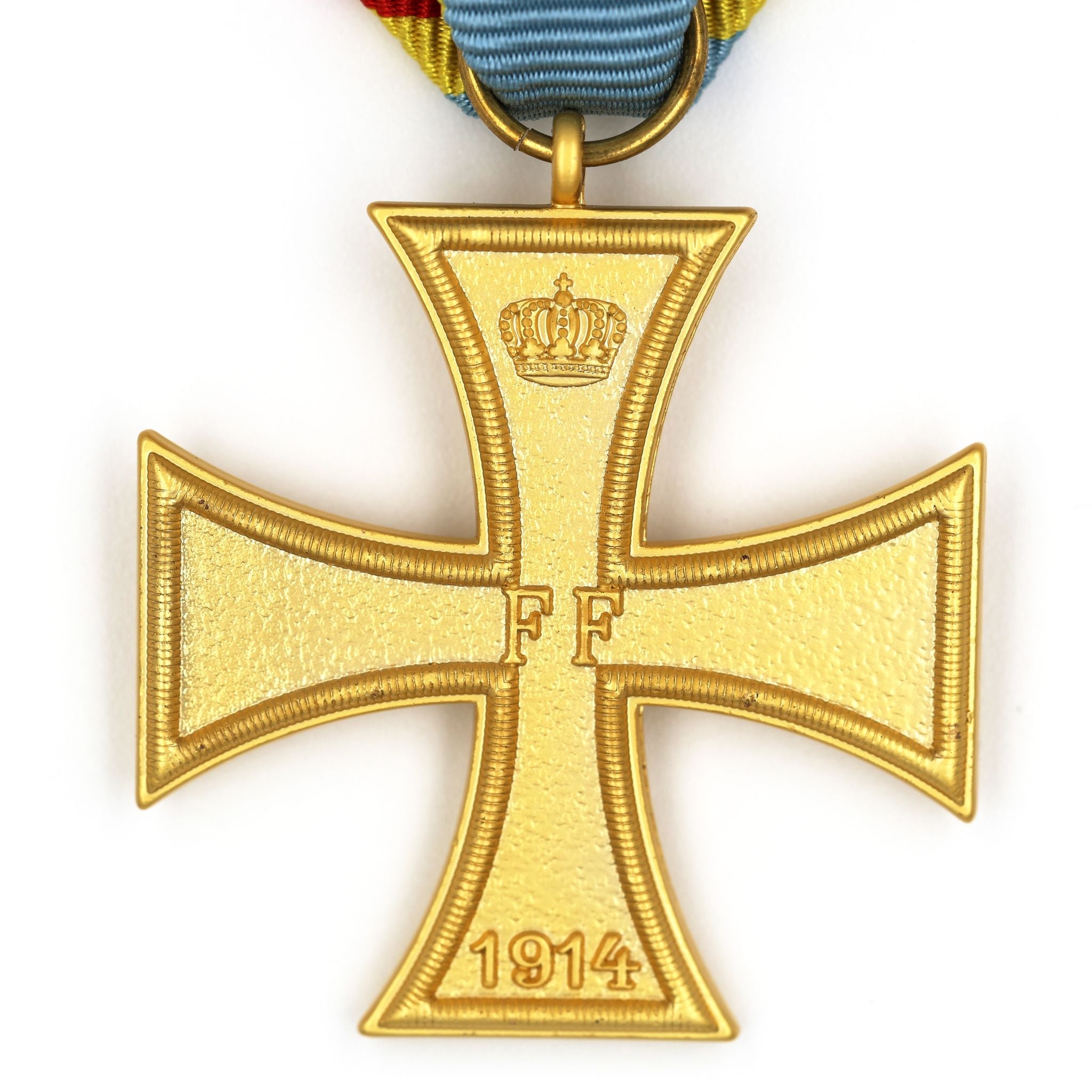 WWI Germany Friedrich Cross 1914 Medal with Ribbon – For Merit in War detail view 4
