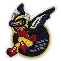 U.S. WASP Women's Air Force Service Pilots WWII Patch Woman Brass Wire reproduction