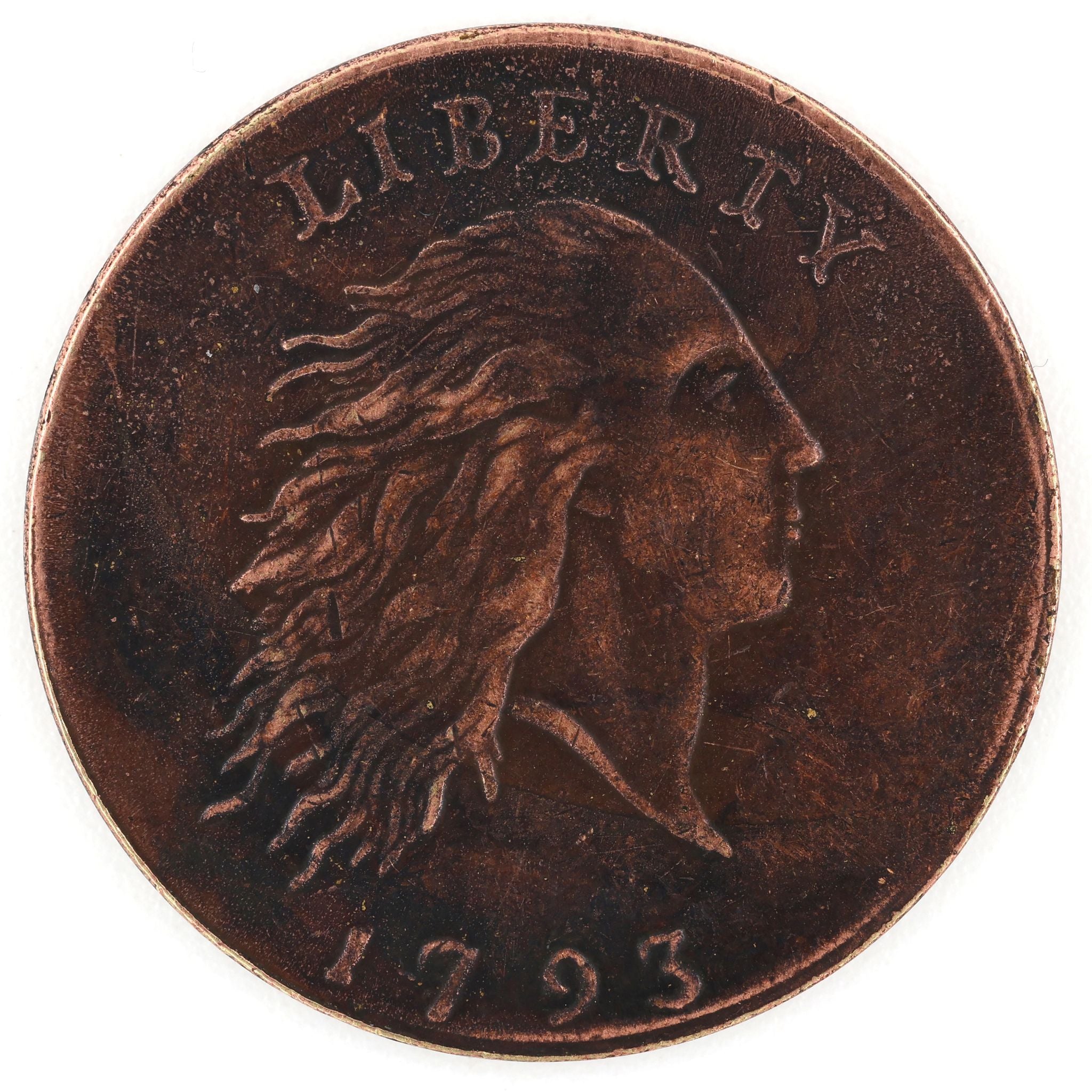 1793 Flowing Hair Liberty Medal Token – United States Historical replica