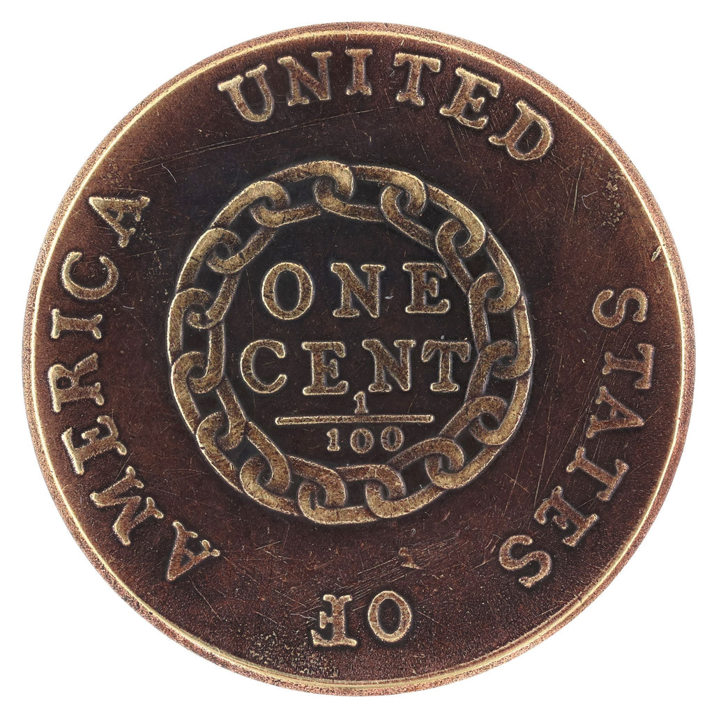 1793 Flowing Hair Liberty Medal Token – United States Historical detail view 5