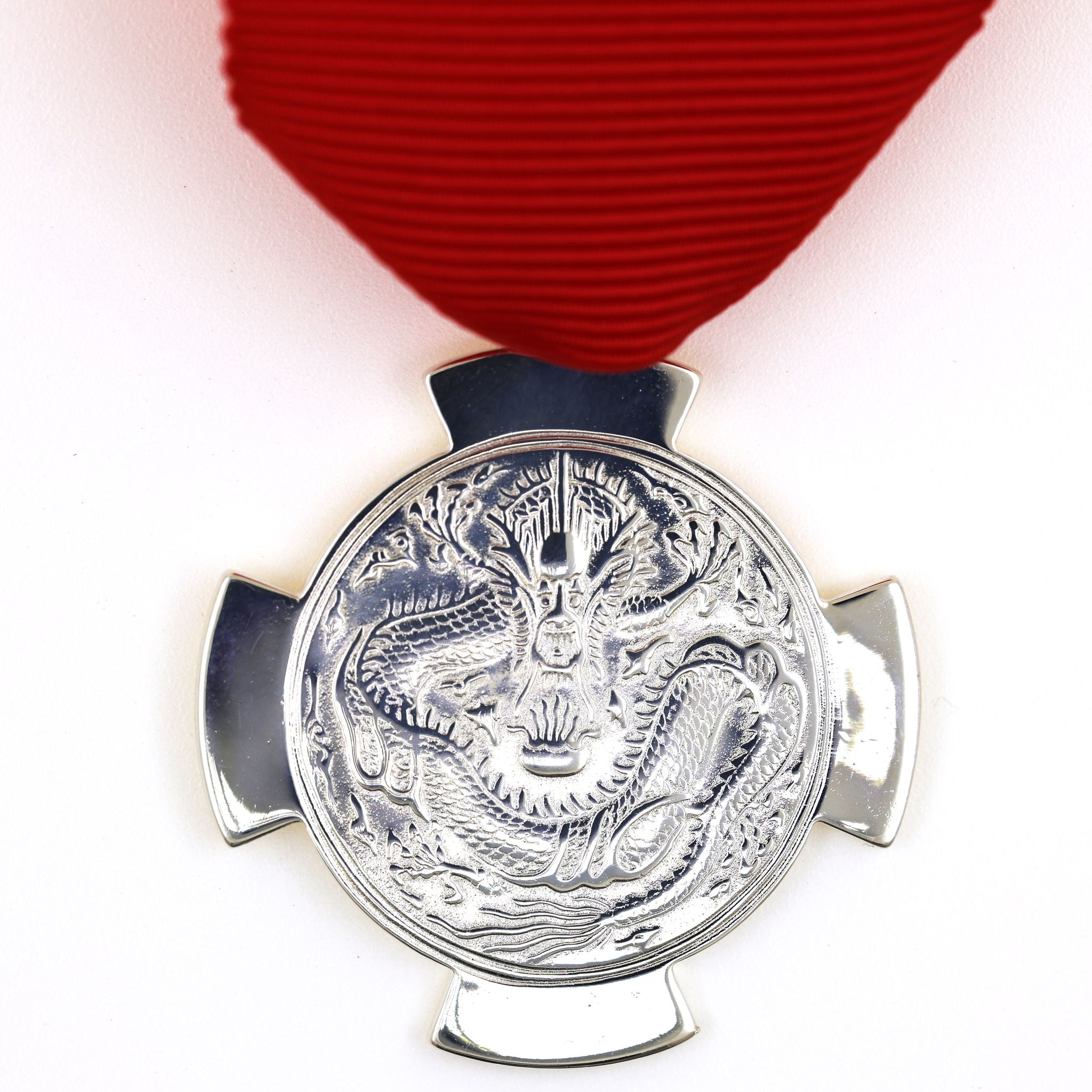 China Qing Dynasty Merit Medal Dragon – Guangxu 34th Year (1908) – Order detail view 6