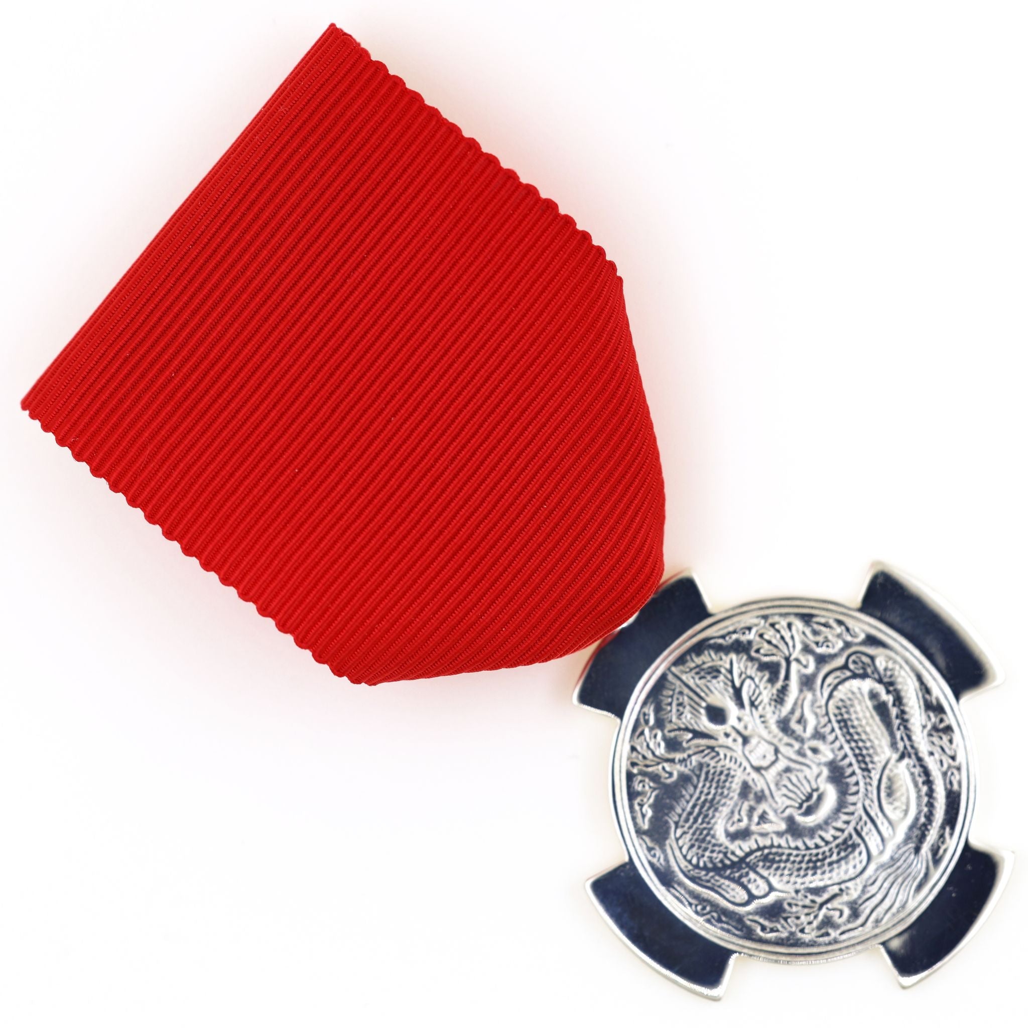 China Qing Dynasty Merit Medal Dragon – Guangxu 34th Year (1908) – Order detail view 4