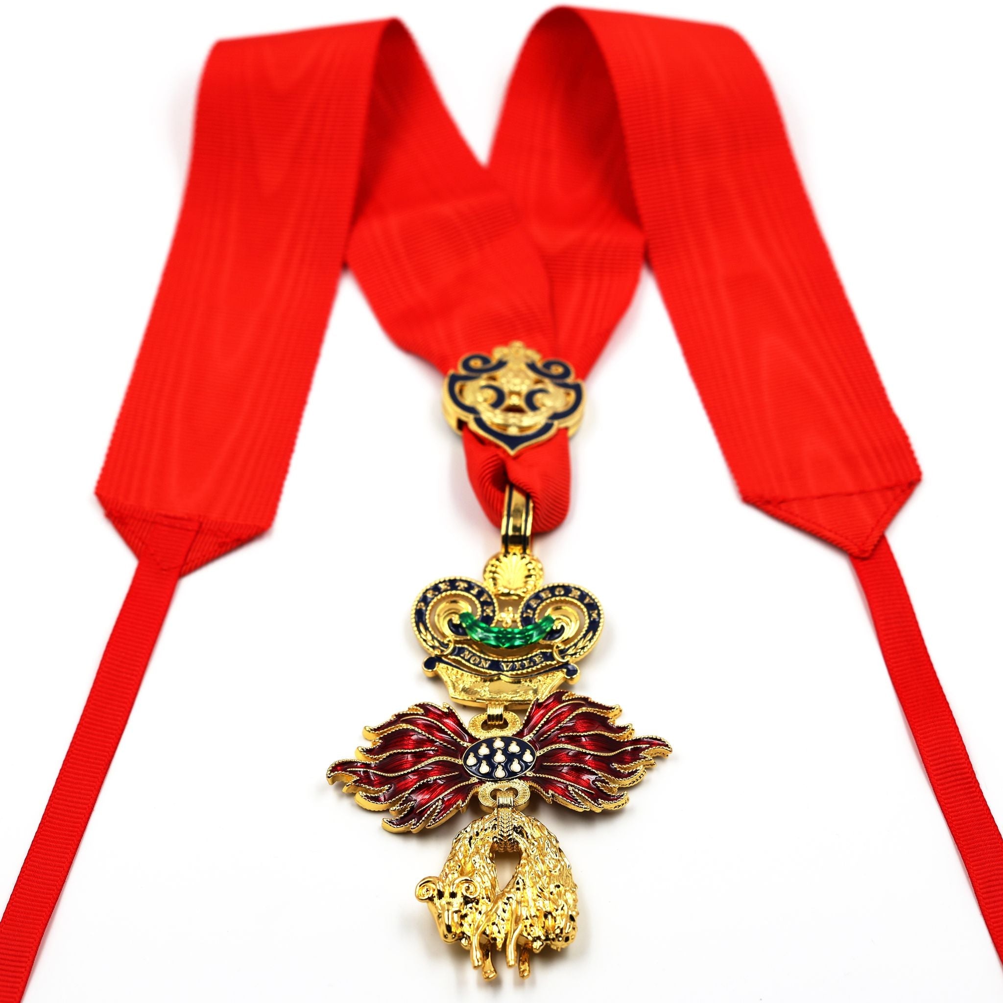 Austria – Order of the Golden Fleece (Type 4, 1925 – 1935) – Full-Size with Neck Ribbon replica