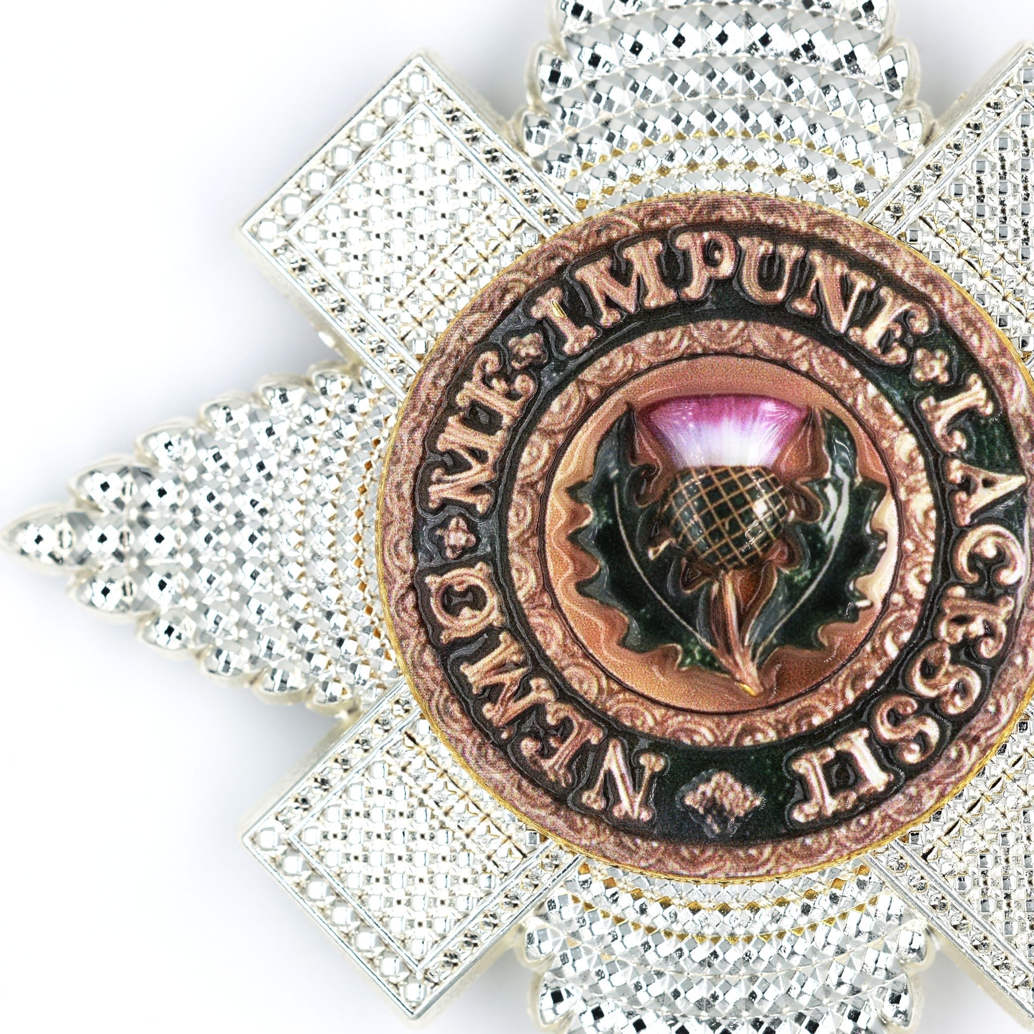 Scotland Order of the Thistle Breast Star – St Andrew Badge, UK Medal detail view 10