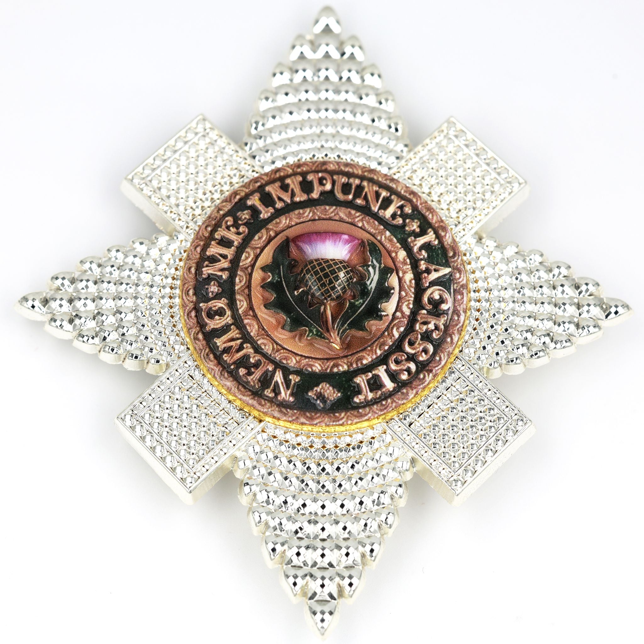 Scotland Order of the Thistle Breast Star – St Andrew Badge, UK Medal detail view 5