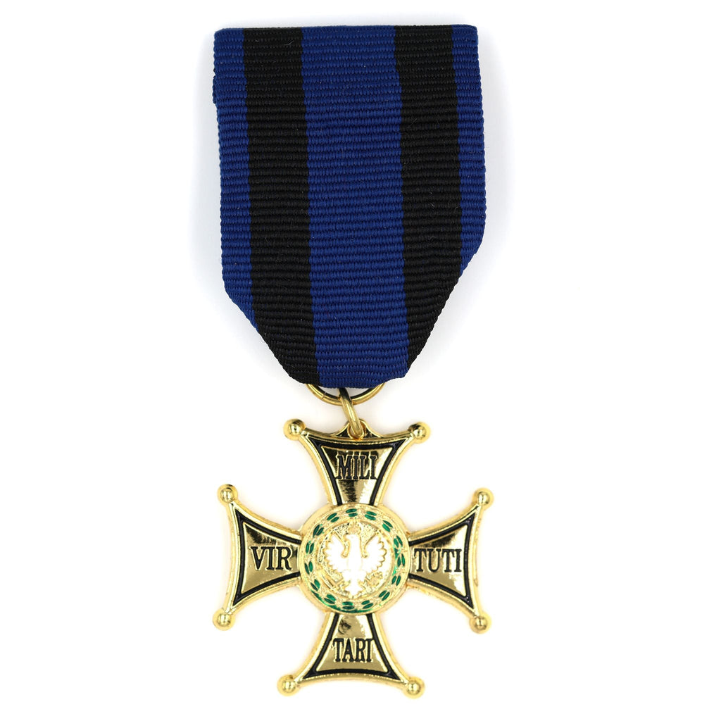 Poland Virtuti Militari Cross Medal Gold Enamel Ribbon Decoration replica