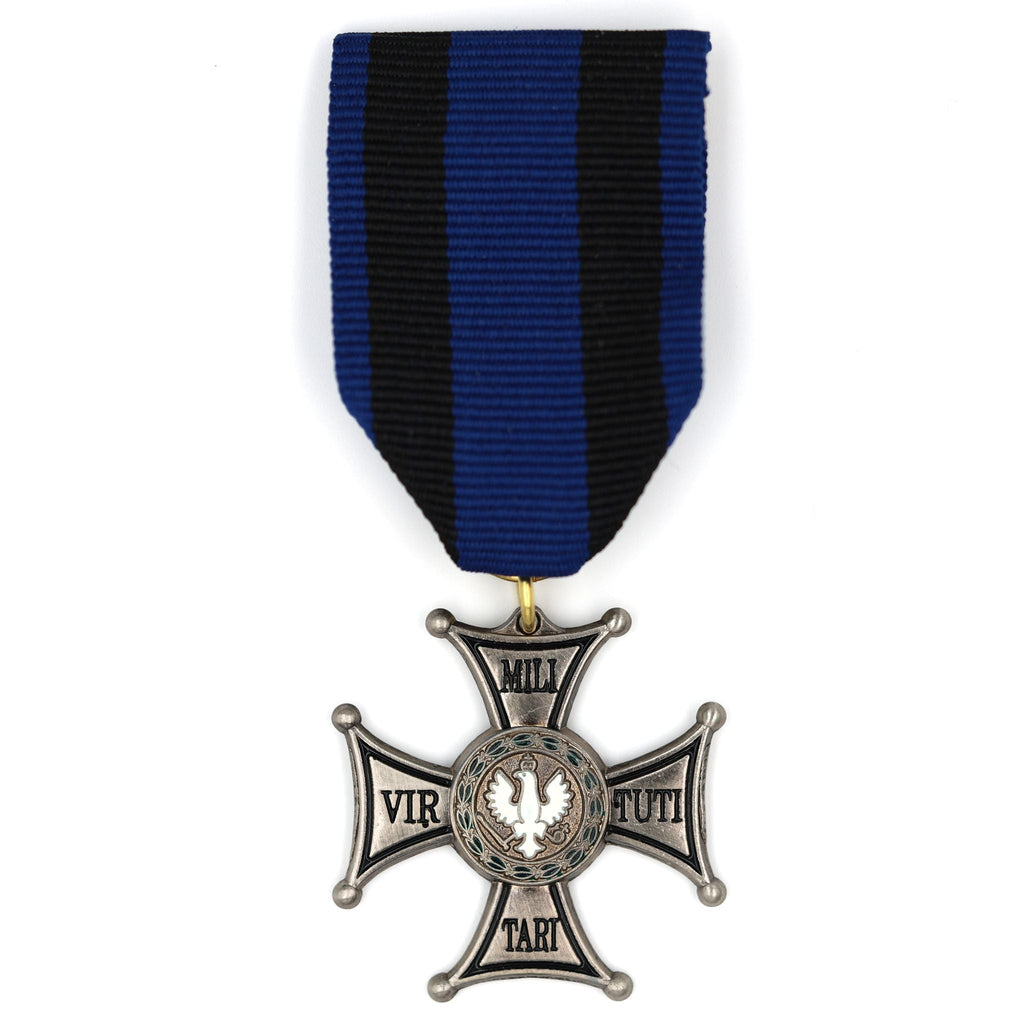 Poland Virtuti Militari Silver Cross Medal Ribbon Decoration replica