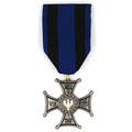 Poland Virtuti Militari Silver Cross Medal Ribbon Decoration replica