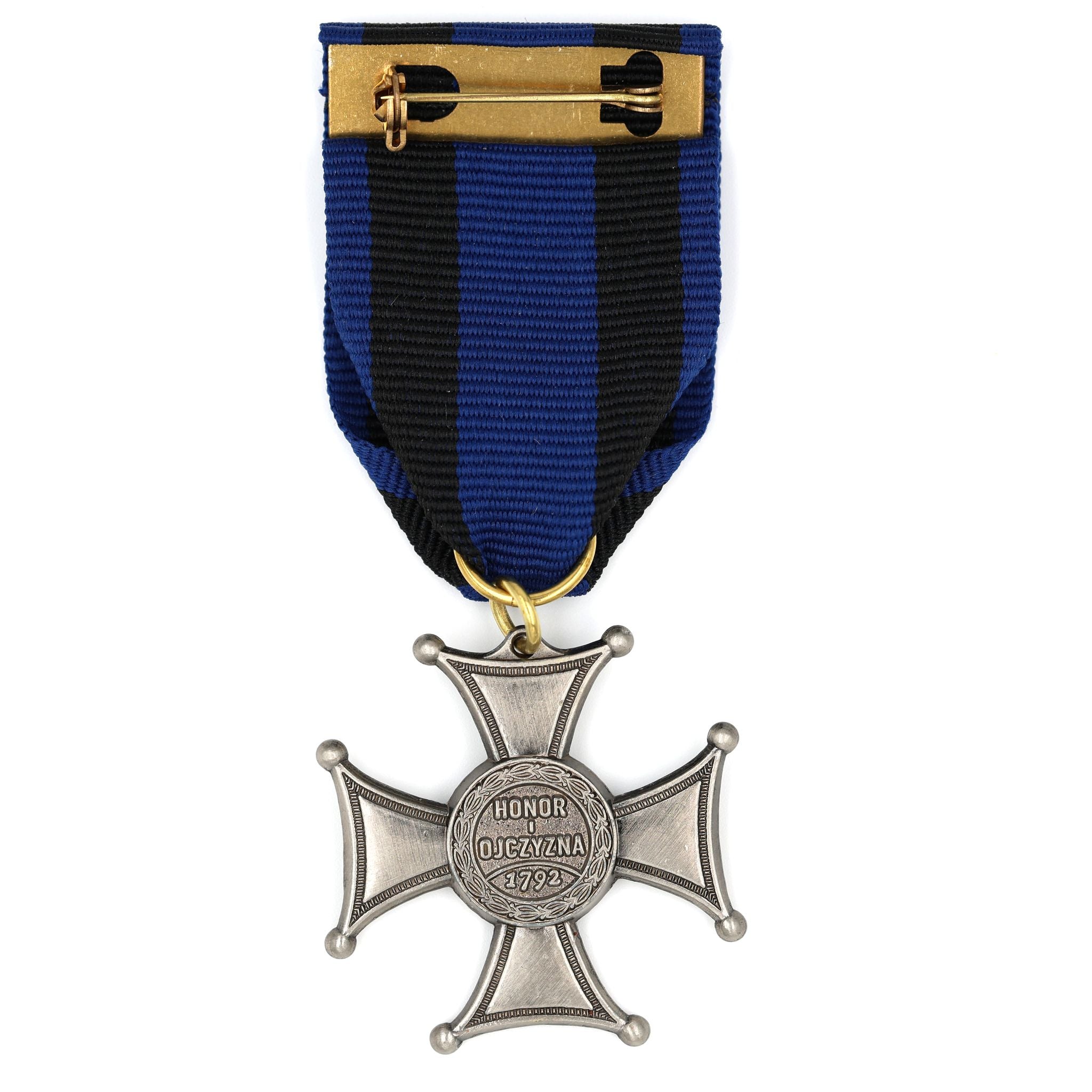 Poland Virtuti Militari Silver Cross Medal Ribbon Decoration detail view 2