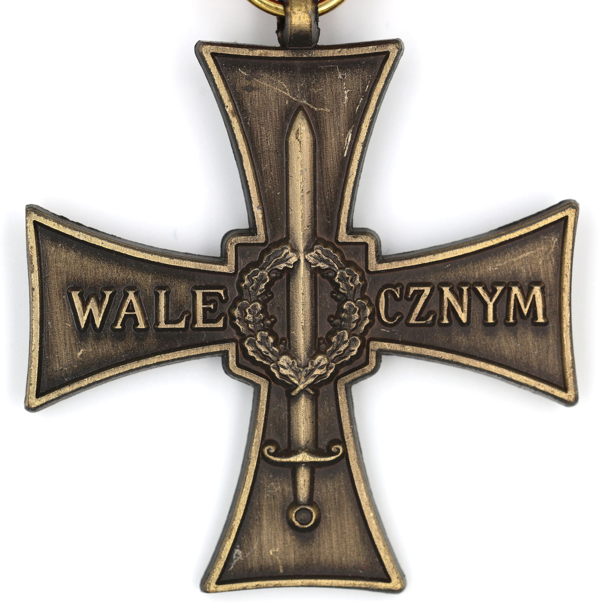 Poland Cross of Valor 1920 Krzyz Walecznych Polish Medal detail view 5