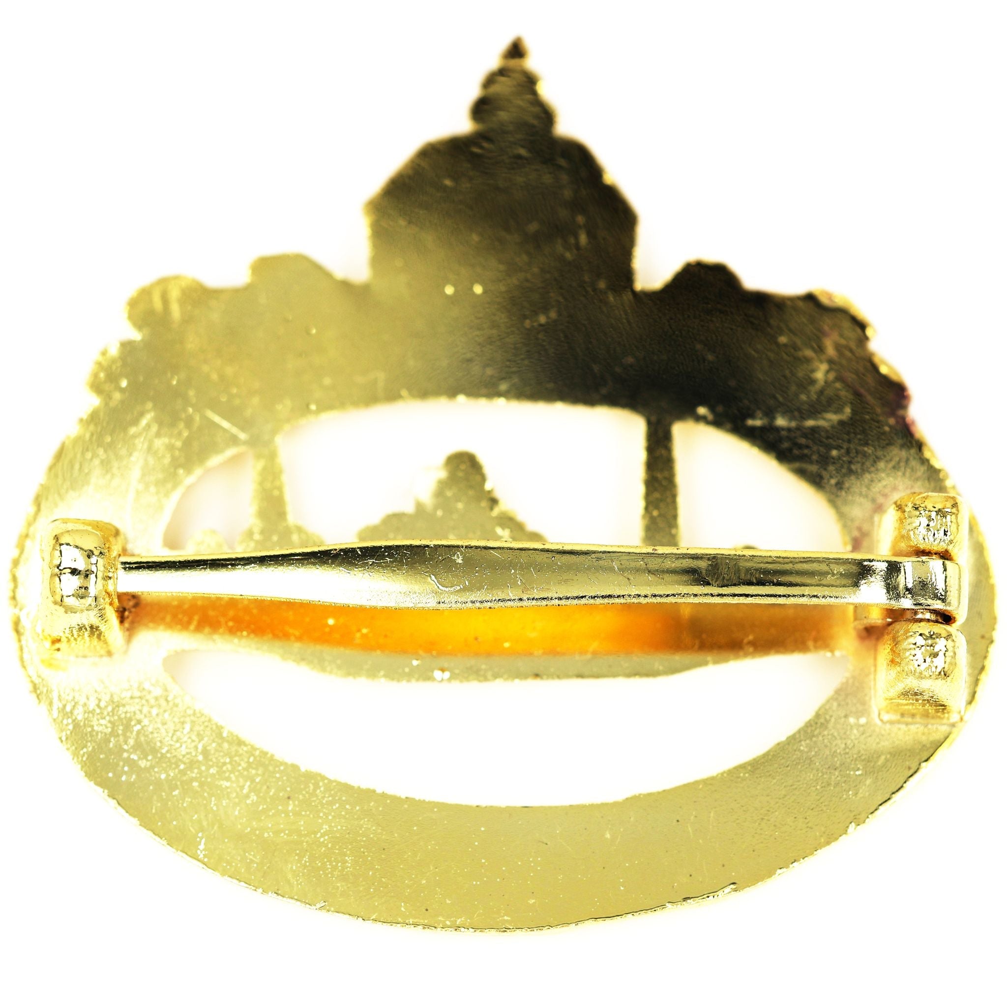 WWI German Empire U-Boat War Badge Imperial Navy Crown Wreath Pin detail view 2