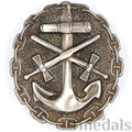 WWI Imperial German Naval Wound Badge 1918 Silver Grade Anchor Chain Pin reproduction