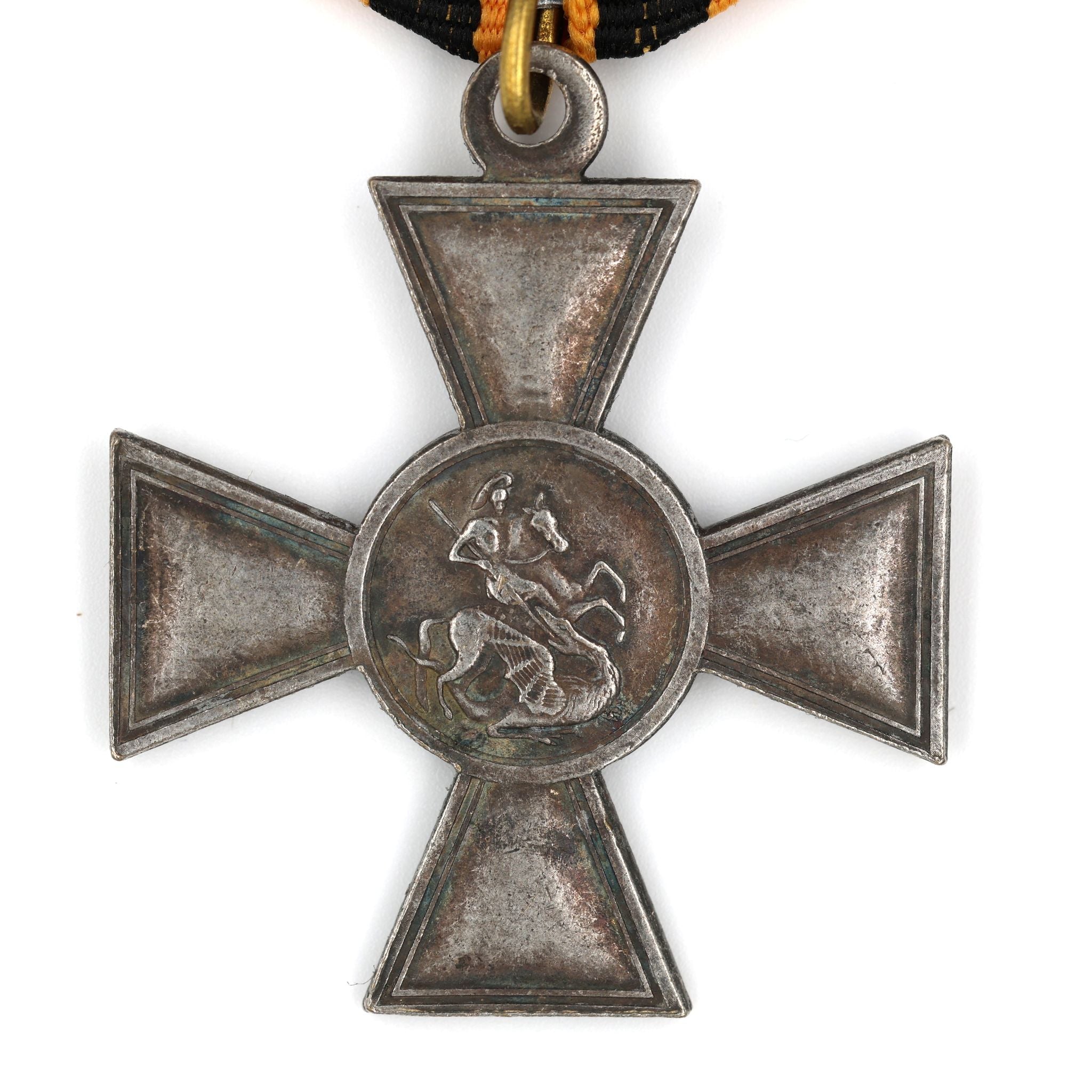 Imperial Russia Order of St. George Cross, 4th Class Bravery Award A170 detail view 3