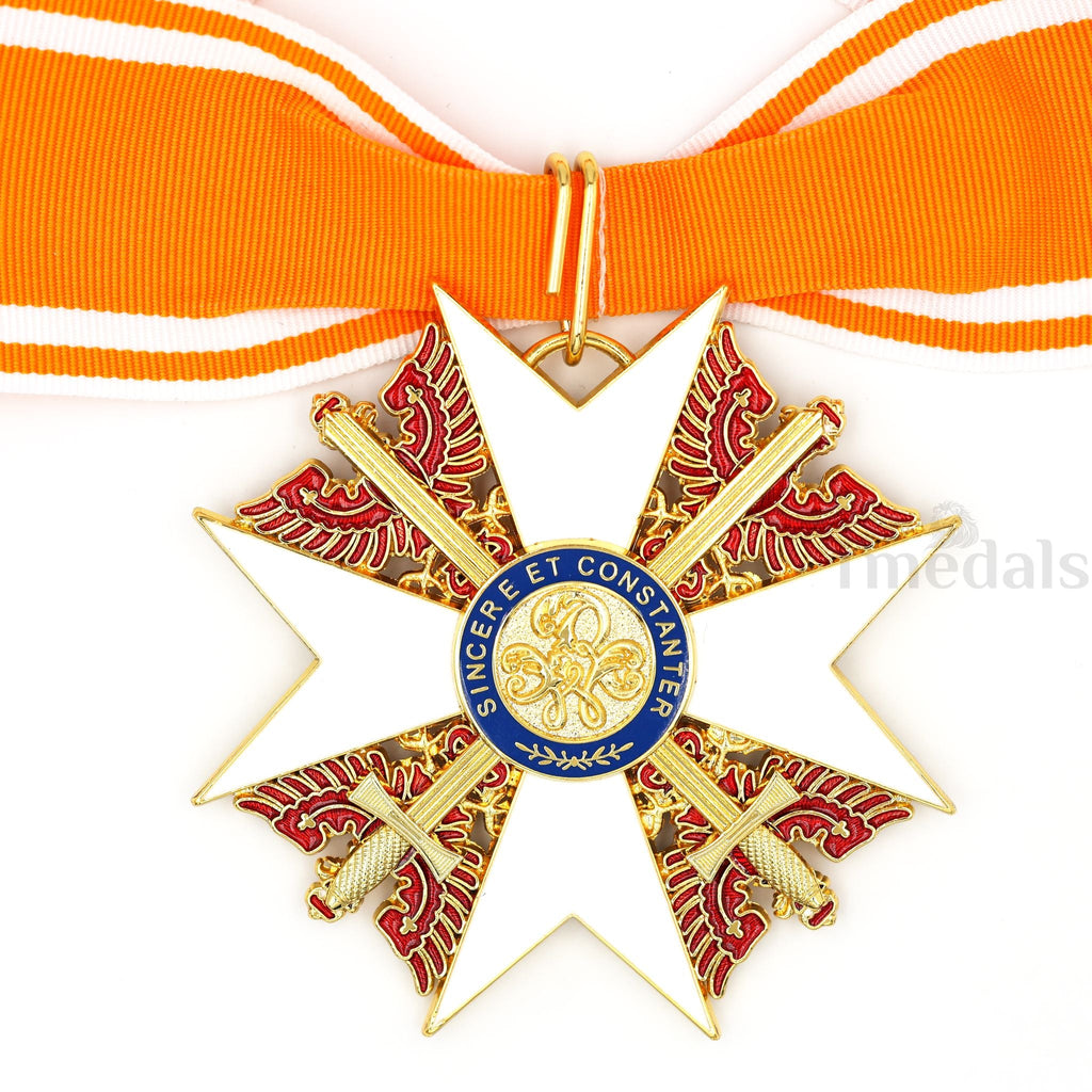 Prussia Order of the Red Eagle withSwords Neck Badge Medal + Ribbon detail view 2