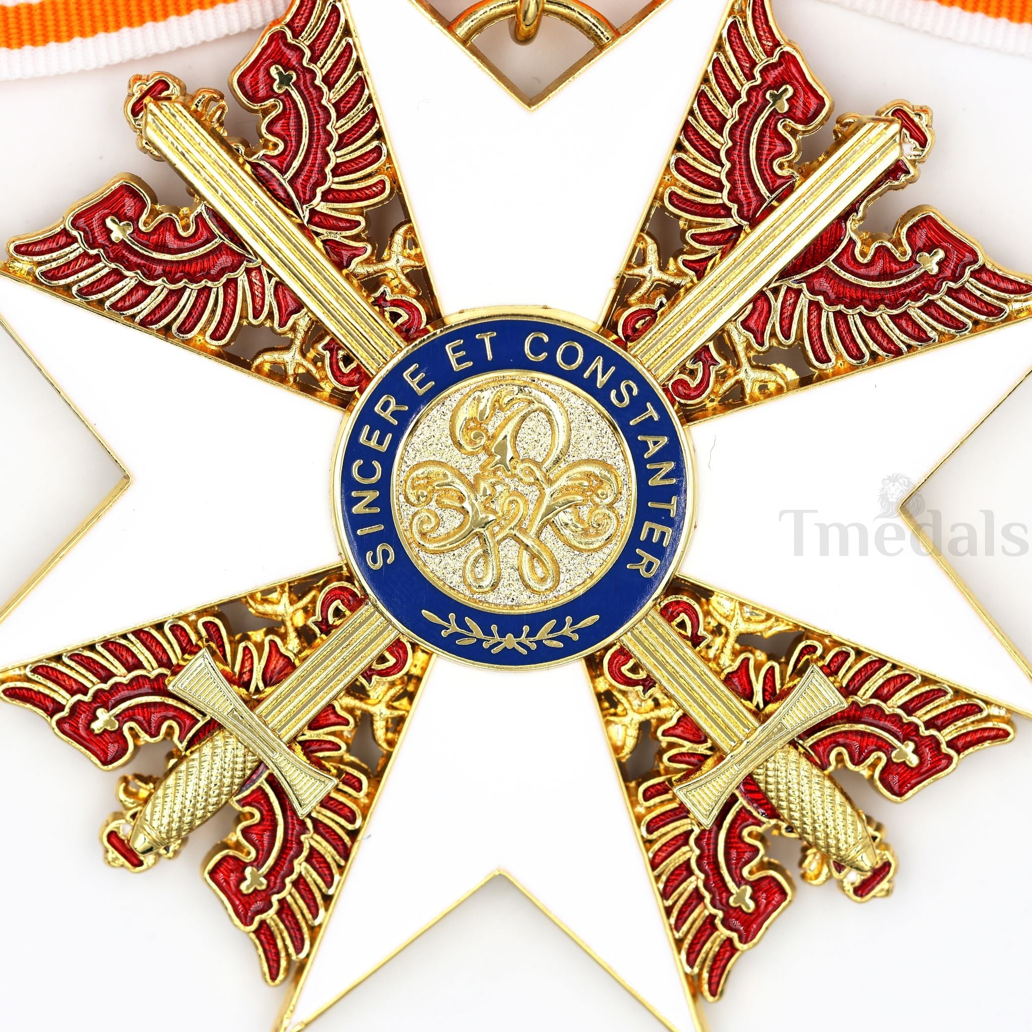 Prussia Order of the Red Eagle withSwords Neck Badge Medal + Ribbon detail view 3