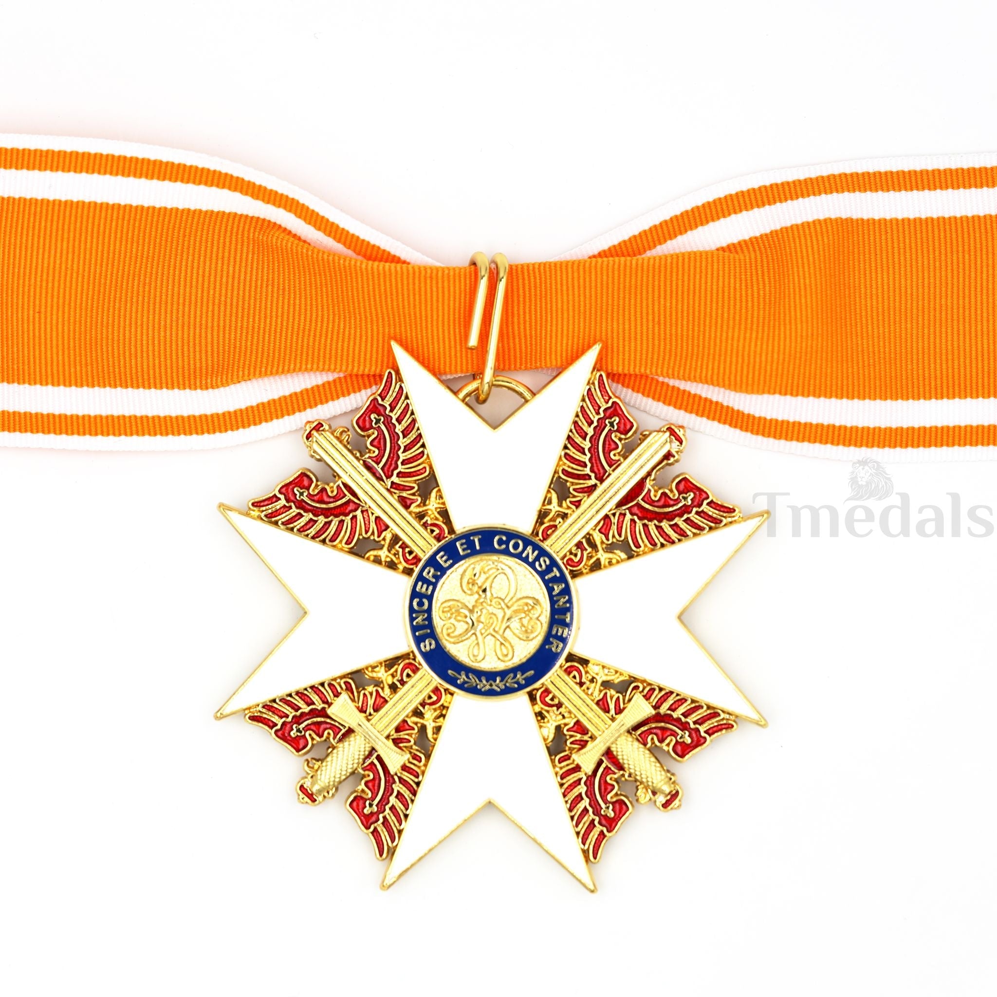 Prussia Order of the Red Eagle withSwords Neck Badge Medal + Ribbon detail view 4