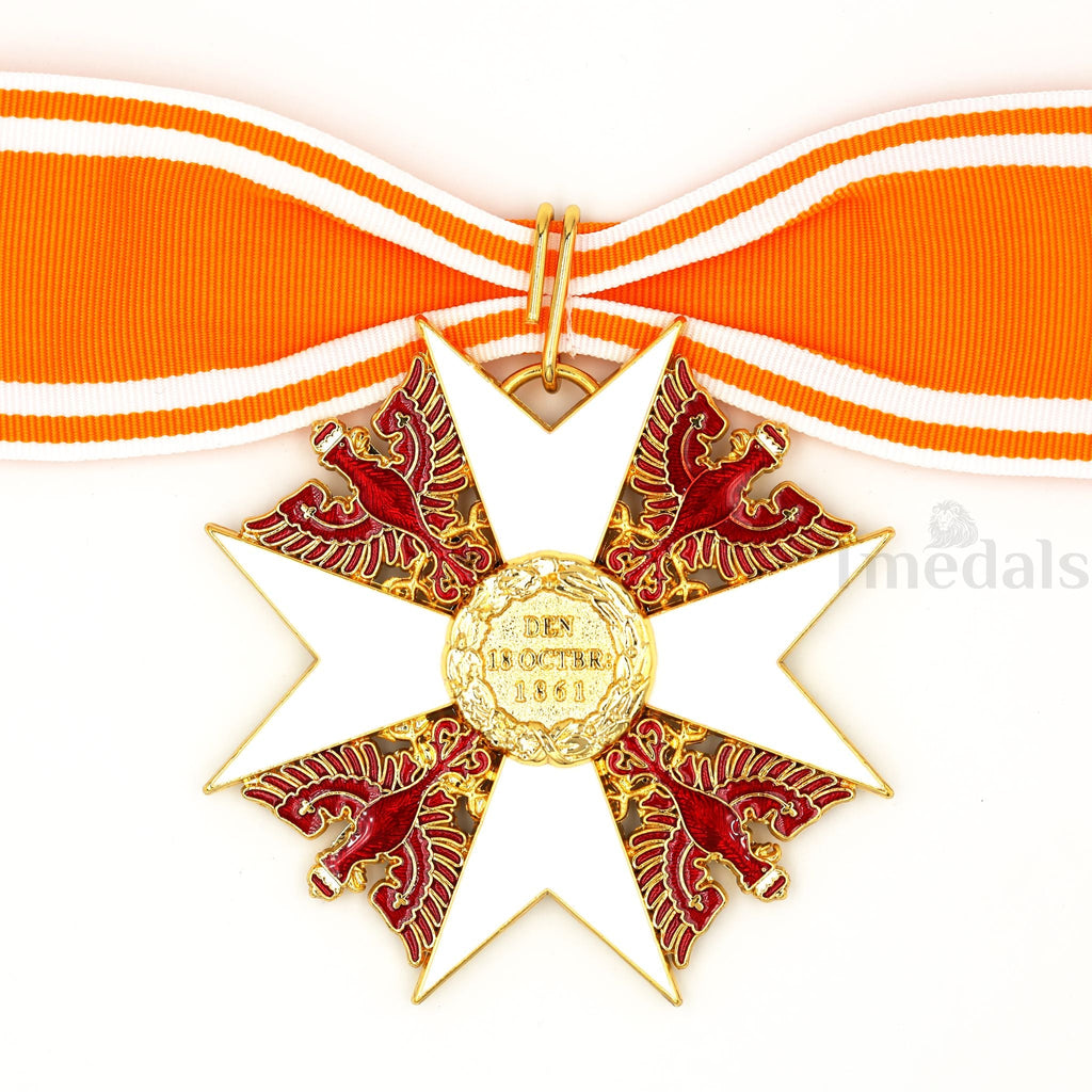 Prussia Order of the Red Eagle withSwords Neck Badge Medal + Ribbon detail view 5