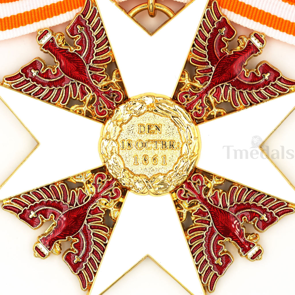 Prussia Order of the Red Eagle withSwords Neck Badge Medal + Ribbon detail view 7
