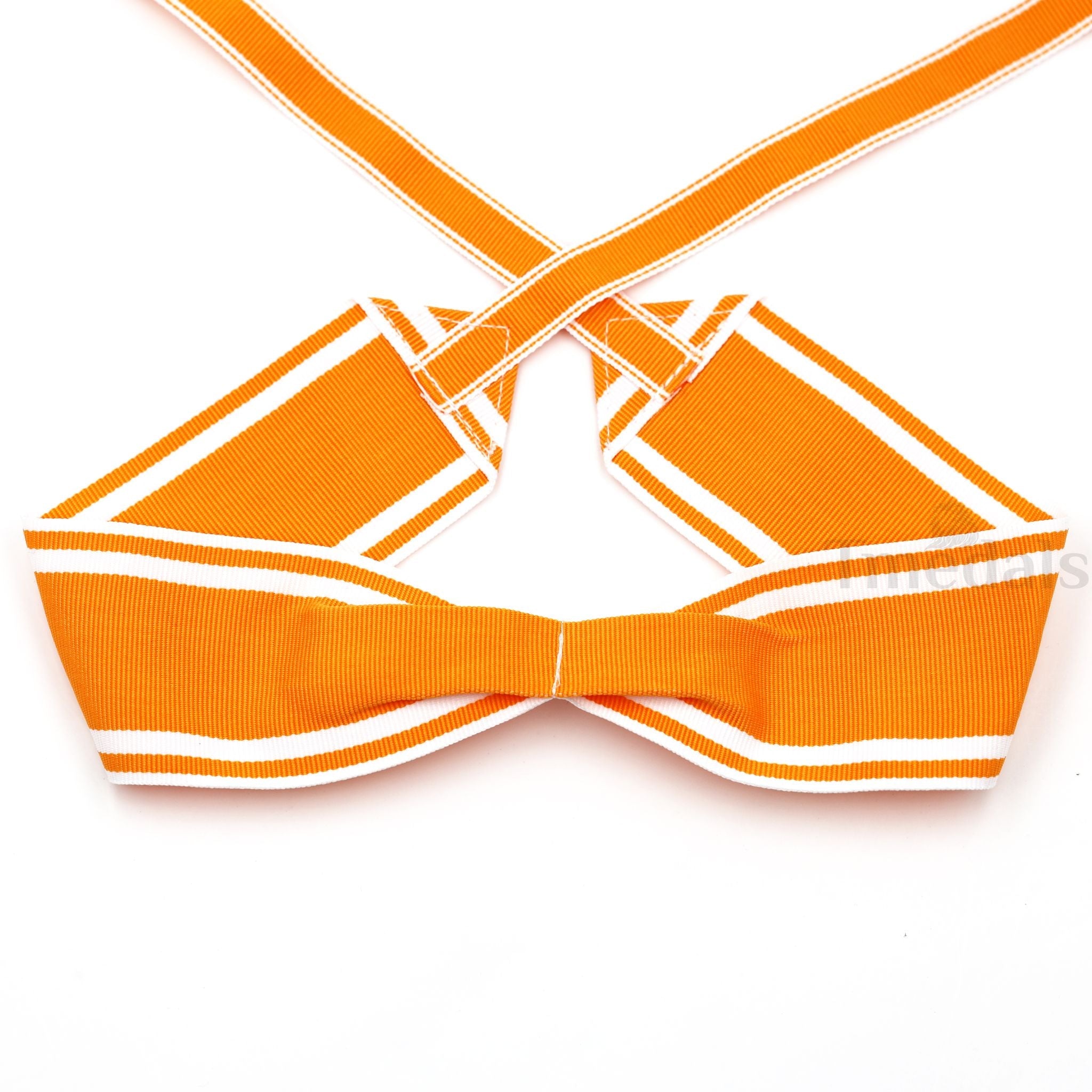 Prussian Order of the Red Eagle Neck Ribbon (Orange/White) – Replacement detail view 2