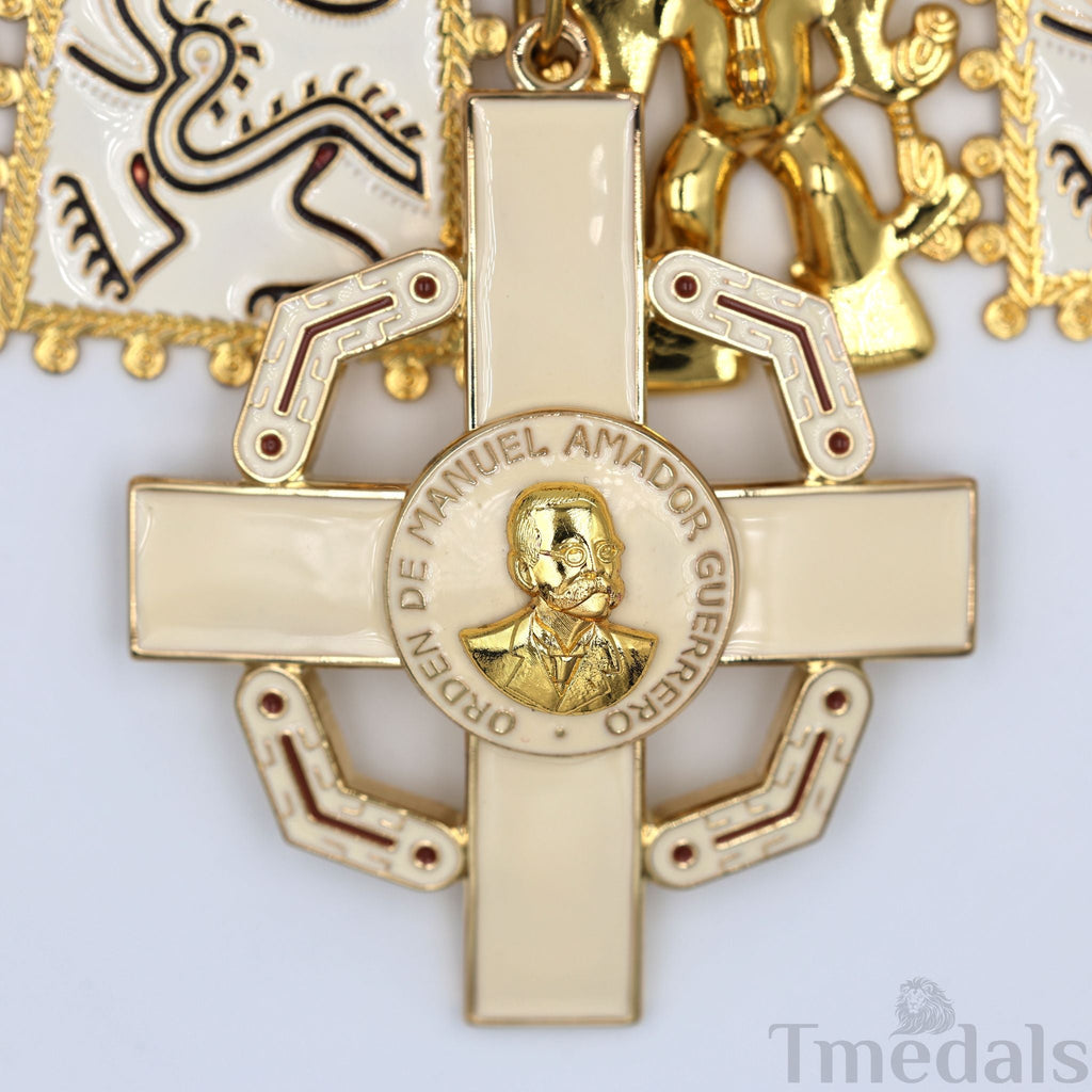Panama Order of Manuel Amador Guerrero – Original Grand Cross Collar, Star & Badge detail view 6