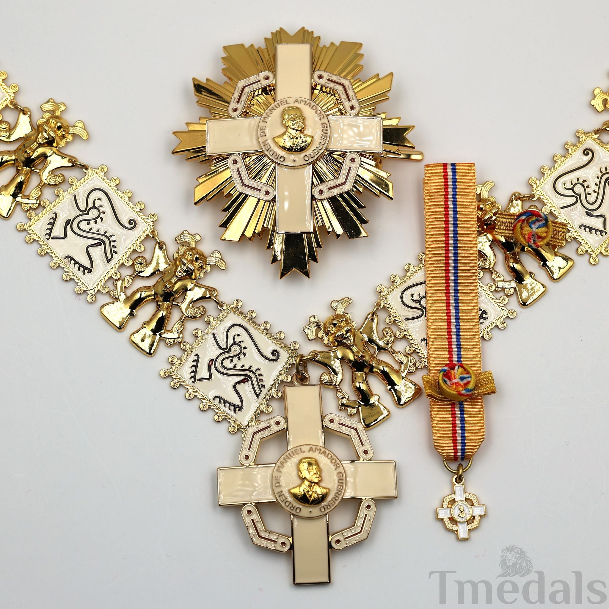 Panama Order of Manuel Amador Guerrero – Original Grand Cross Collar, Star & Badge original item