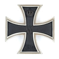 German WWI Iron Cross 1st Class 1914 – Vaulted Solid Brass Pin-Back reproduction