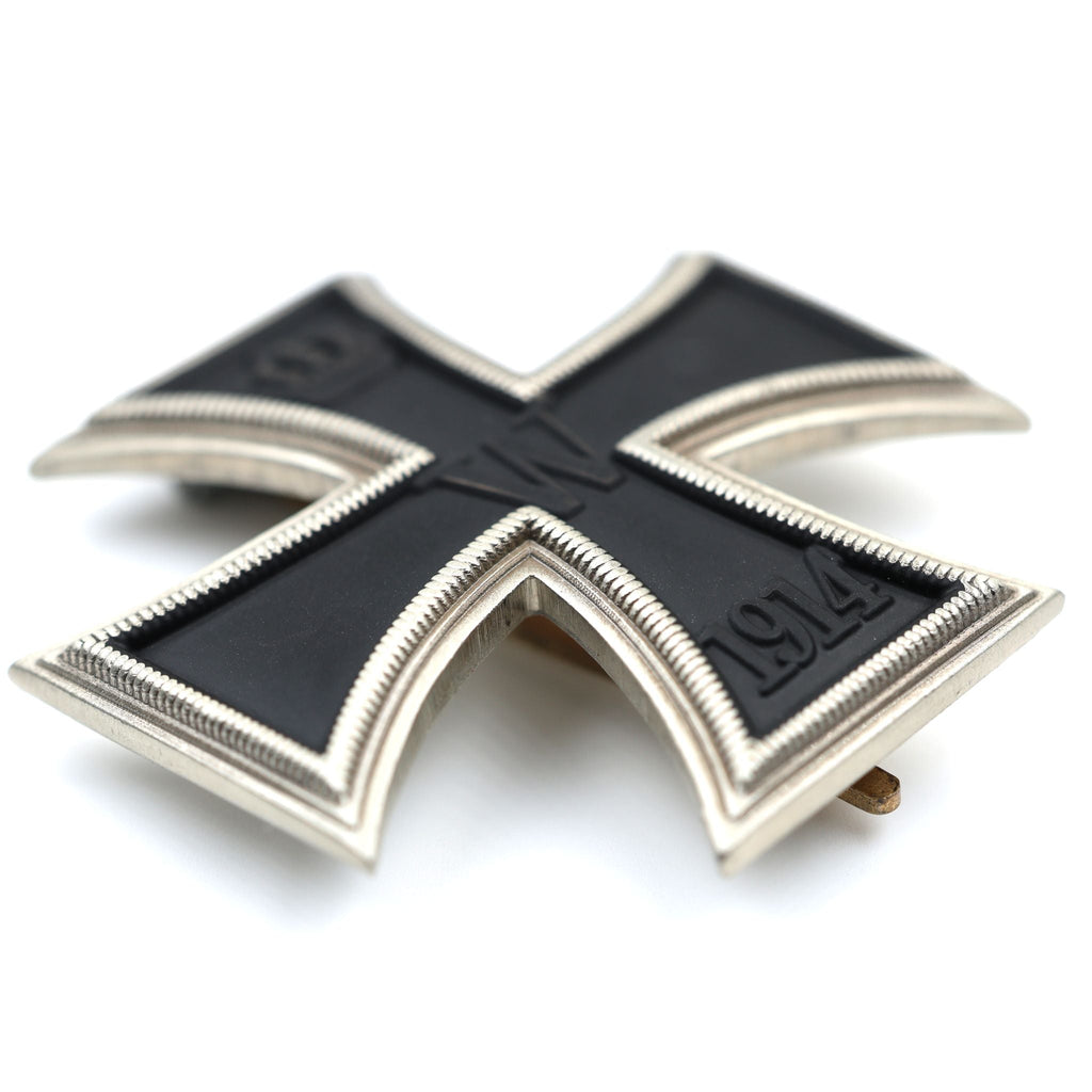 German WWI Iron Cross 1st Class 1914 – Vaulted Solid Brass Pin-Back detail view 9