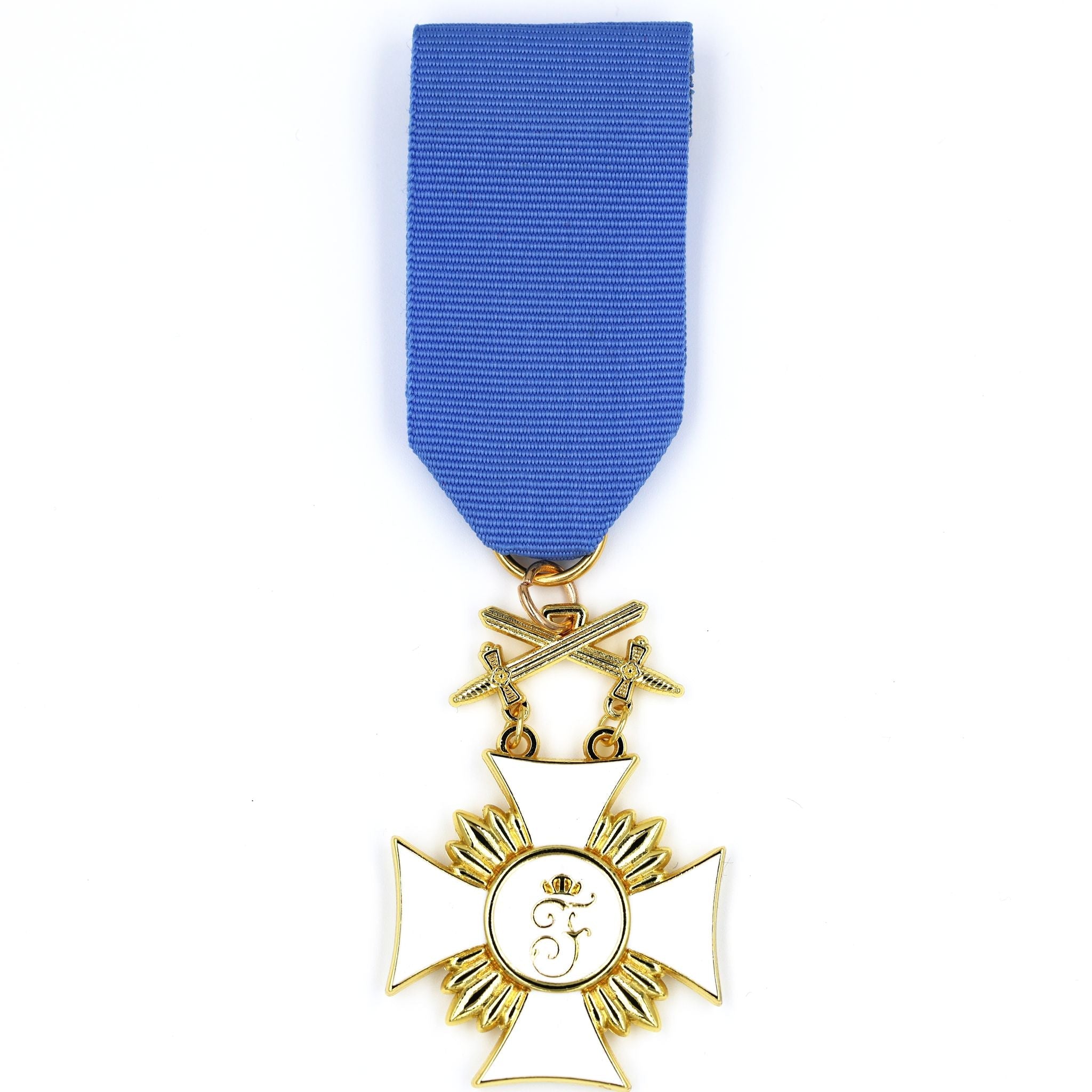 WWI German Friedrich Order with Swords 1st Class (Württemberg) with ribbon reproduction