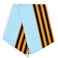 Imperial Russian Medal Ribbon Bow Light Blue St George Stripes reproduction