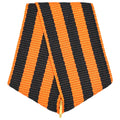 Imperial Russian St George Medal Ribbon Bow Mount Black Orange reproduction