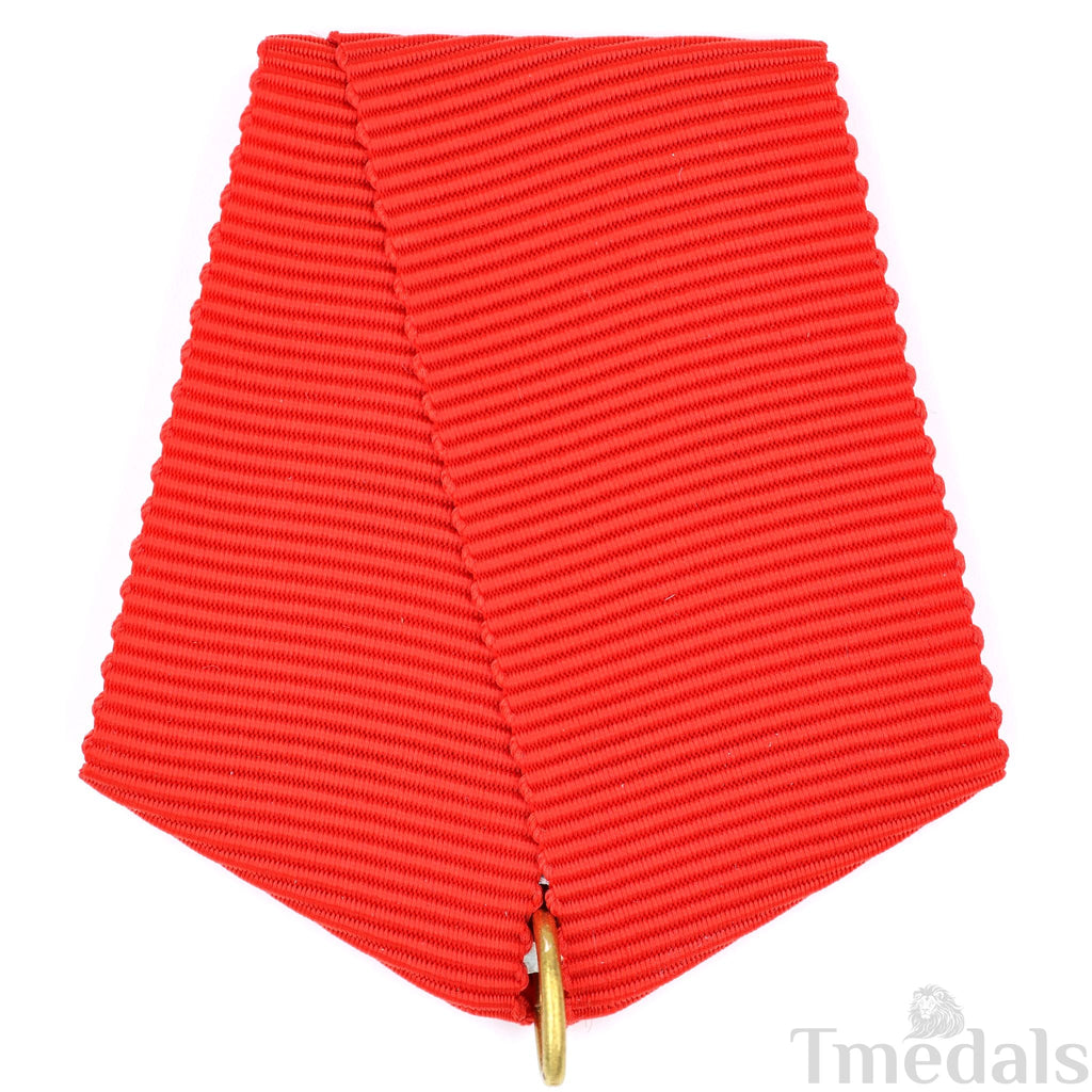 Imperial Russian Red Medal Ribbon Bow with St George Edge Mount reproduction
