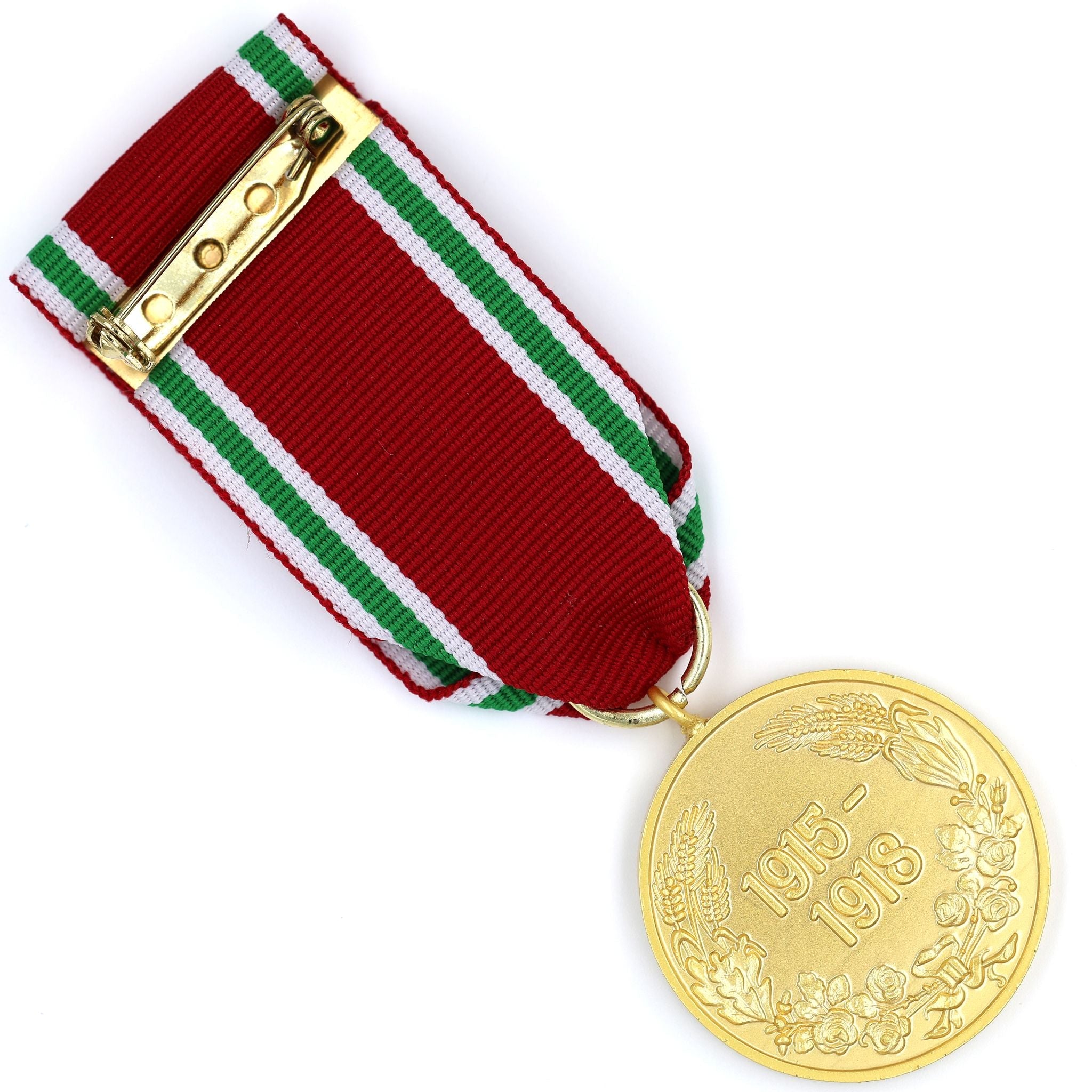 Bulgaria WWI Commemorative Medal 1915-1918 with Ribbon Bar Full-Size detail view 6